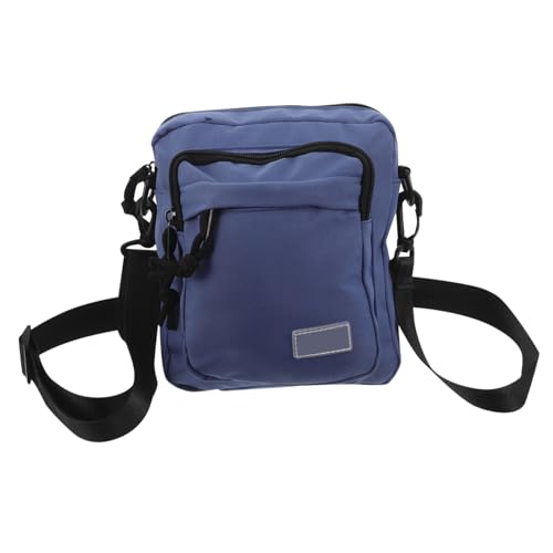 BESPORTBLE Leichte Herren Schultertasche mit Verstellbarem Gurt Mehrere Reißverschlusstaschen Strapazierfähiges Polyester Umhängetasche für Alltag Radfahren Reisen und Outdoor Einsatz von BESPORTBLE