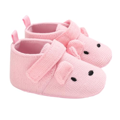 BESPORTBLE Leichte Lauflernschuhe für Jungen Mädchen Indoor Weiche Rutschfeste Sohle Atmungsaktive und Hautfreundliche Babyschuhe Cartoon Design Bequeme Erste Schuhe von BESPORTBLE
