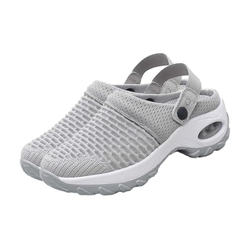 BESPORTBLE Leichte Mesh Sandalen Damen Atmungsaktiv Rutschfest Komfortabel Offene Sportsandalen Meshgewebe Fußschutz für Alltag und Freizeit von BESPORTBLE