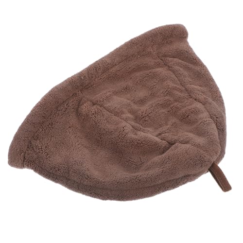 BESPORTBLE Leichter Saunahut Aus Korallenvlies Bequeme Atmungsaktive Badekappe Für Damen Und Herren Tragbarer Saugfähiger Hut Für Sauna Und Dampfbad Praktisches Accessoire Für Dusche Kaffeefa von BESPORTBLE