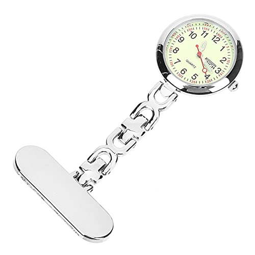 BESPORTBLE Herren-taschenuhr Mit Pin-Design Großes Display Und Einfach Ablesbarer Ziffern Retro Hängeuhr-Ornament Befestigbar An Kleidung Schlüsselanhänger-Uhr Für Vatertagsgeschenke von BESPORTBLE