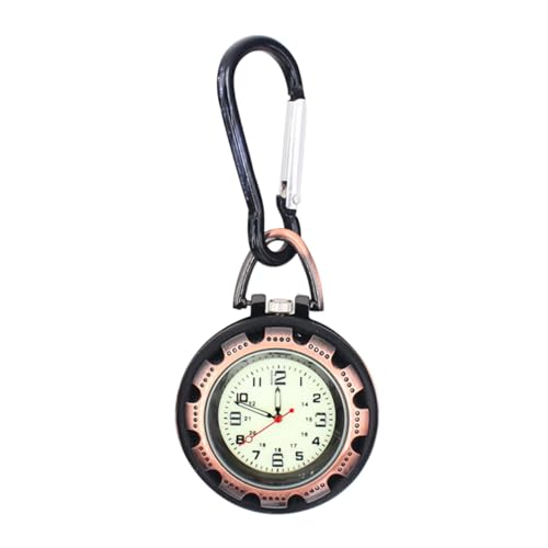 BESPORTBLE Kompakte Karabineruhr Für Outdoor-aktivitäten Tragbare Clip-Uhr Für Rucksack Und Abenteuer Leuchtendes Ziffernblatt Robuste Bauweise Präzise Zeitmessung Für Wandern Und von BESPORTBLE