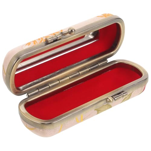 BESPORTBLE Lippenstift-Box Make -up -Fall geformt funkeln Lippenstiftkoffer mit Spiegel Kosmetikkoffer schmuckkästchen Brieftasche Geldbörse Essentials Lipgloss-Fall Stoff von BESPORTBLE