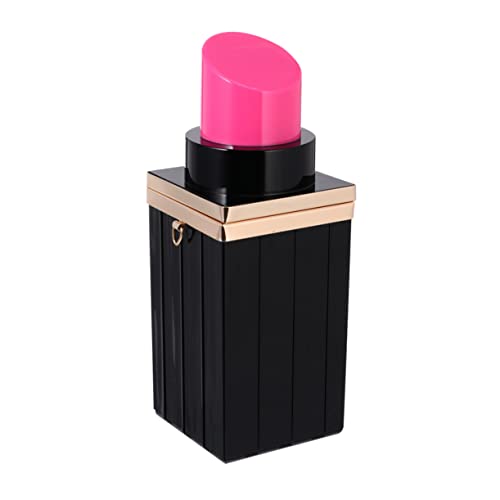 BESPORTBLE Lippenstift Clutch Tasche für Frauen Acryltasche Schultertasche mit Kette Abendtasche in Transparentem Design von BESPORTBLE