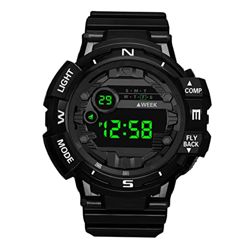 BESPORTBLE wasserdichte Digitale Herren-Armbanduhr Mit Einstellbarem Band Und Lumineszierender Funktion Praktische Outdoor-Uhr Für Studenten Und Nutzer von BESPORTBLE