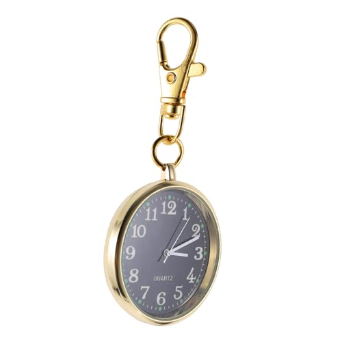 BESPORTBLE Leuchtende Taschenuhr mit Schlüsselschnalle Unisex Uhr für Krankenschwestern Mechanisches Präzise Zeitangabe für Männer und Frauen von BESPORTBLE