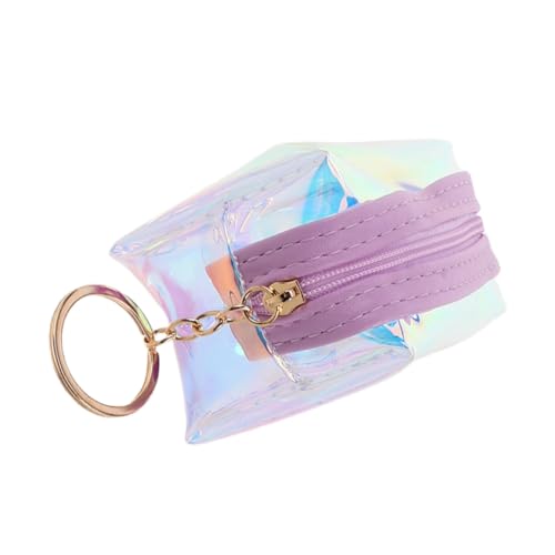 BESPORTBLE Mädchen Geldbörsen Kleine Schlüsselanhänger Geldbörse Mini Schlüsselanhänger Geldbörse Holografischer Schlüsselhalter von BESPORTBLE