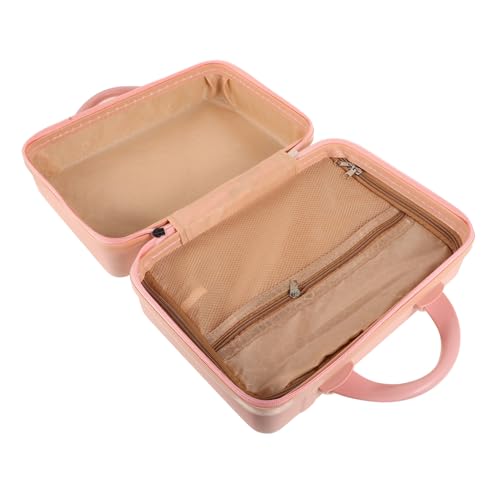 BESPORTBLE Make-up-tragekoffer, Tragbarer Make-up-reisekoffer, Kleiner Make-up-Koffer Für Frauen, Make-up-Organizer, Kosmetikkoffer, Aufbewahrungsorganisator von BESPORTBLE