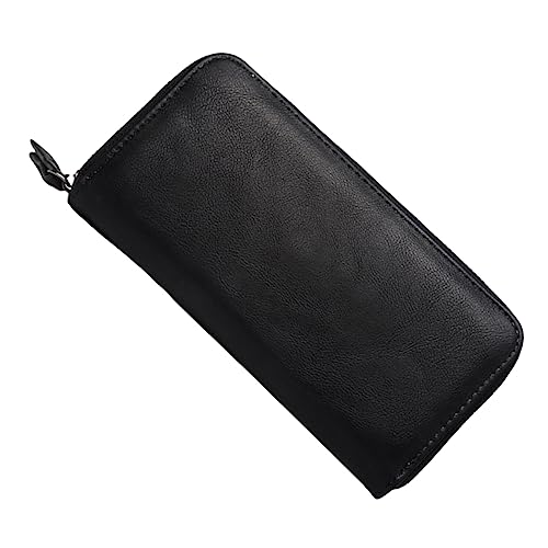 BESPORTBLE Outdoor Lange Geldbörse Mit Reißverschluss Aus Pu-Material Kartenbeutel Kartentasche Tragbare Herren-geldbörse Praktische Handtasche Für Außenbereich von BESPORTBLE