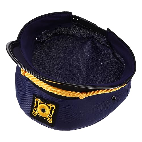 BESPORTBLE Marine-Kappe Yacht Piratenhut Kostüm Segelhüte Festivalhut lustig matrosenmützen Marinehut Strapazierfähiger Hut Matrosenmütze Cosplay Party-Captain-Hut Sonnenhut Polyester von BESPORTBLE