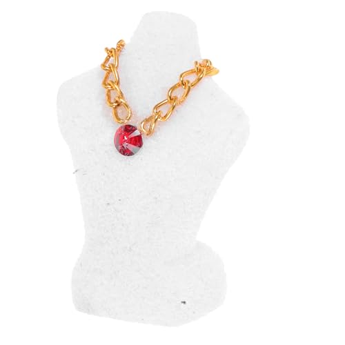 BESPORTBLE Schmuckständer Für Puppenhäuser Maßstab Halsketten-präsentationsständer Miniatur-schmuckhalter Puppenhaus-dekorationsständer Kette-Organizer Für Puppenhaus-Sets von BESPORTBLE