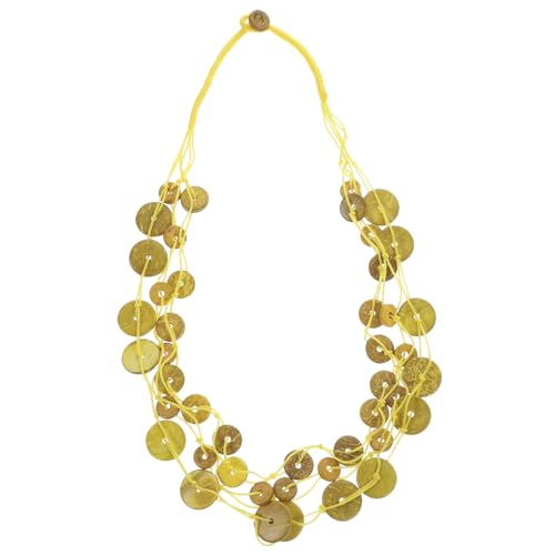 BESPORTBLE Böhmische Halskette Damen Mehrlagige Perlenkette Aus Kokosnussschalen Bunte Strand Halskette Ethno Stil Schmuck Für Frauen Für Feiern Und Geschenke von BESPORTBLE