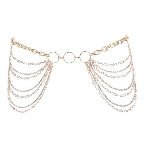 BESPORTBLE Mehrschichtige Strass-Hüftkette: Eleganter Körperkettengürtel – funkelnder Bauchschmuck für Kleider, Strand und Alltag, Bühnenauftritte, Tanz von BESPORTBLE