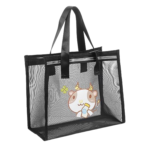 BESPORTBLE Mesh-Strandtasche Aus Leicht Und Tragbar Mit Sanddurchlass-Netz Für Einfache Reinigung Großzügig Für Handtücher Wasserflaschen Spielzeug Und Zusätze Für Strand Oder Einkauf von BESPORTBLE