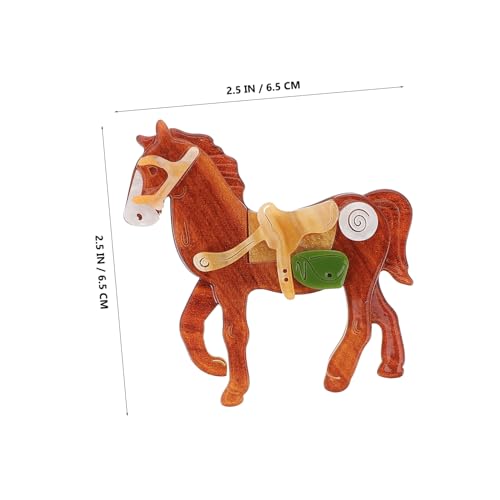 BESPORTBLE Metal Horse Brooch Pin Kreativer Stil Langlebiger Leichtgewichtiger Anstecker für Damen Jacke Rucksack Tuch Festliche Anlässe von BESPORTBLE