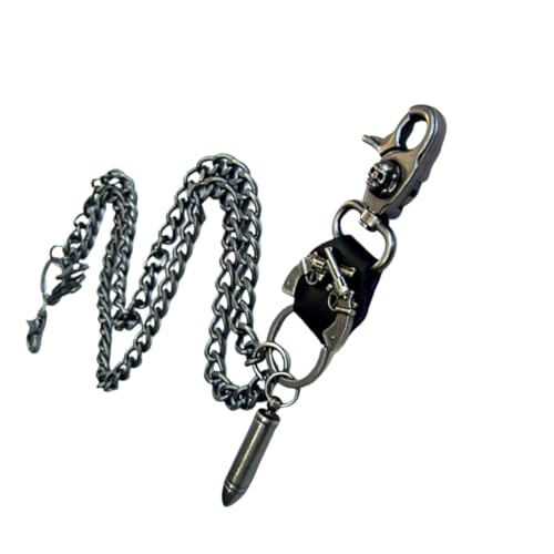 BESPORTBLE Metal Jeanskette für Herren und Damen Lange Punk Hip Hop Gürtelkette Vielseitige Hosenkette für Schlüssel und Kleine Accessoires von BESPORTBLE