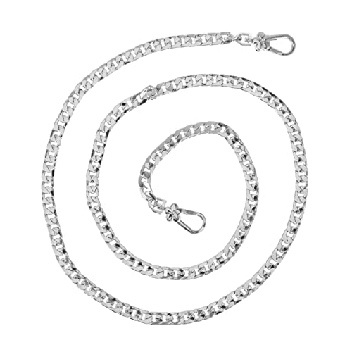 BESPORTBLE Metall Taschenkette Flach mit Schnallen Vielseitige Umhänge und Schulterriemen Glänzend Verchromt Robust und Abnehmbar für Handtaschen und Crossbody Taschen von BESPORTBLE