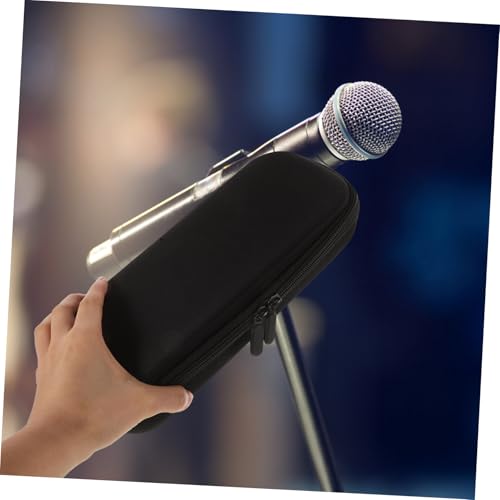 BESPORTBLE Mikrofon Organizer Tasche Kompatibel mit Jbl Lautsprecher Es Stoßfeste Eva Hülle mit Reißverschluss Große Kapazität für Dual Handmikrofone Kratzfest Leicht und Kompakt für von BESPORTBLE