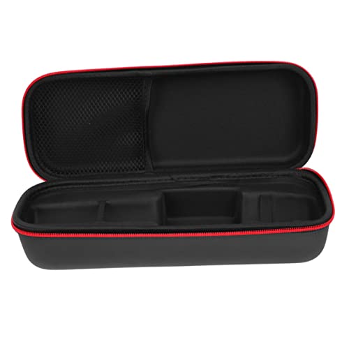BESPORTBLE Mikrofon Schutztasche aus PU Leder mit Reißverschluss Langlebige Mikrofon Aufbewahrungstasche mit Mehrschicht Organizer Kompakte Transporttasche für Mikrofone Schwarz von BESPORTBLE