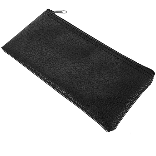 BESPORTBLE Drahtlose Mikrofontasche aus Leder Reißverschluss Mikrofon Organizer für Outdoor Tragbare Mikrofon Aufbewahrungstasche Verschleißfest für Mikrofone Kabel Kopfhörer von BESPORTBLE