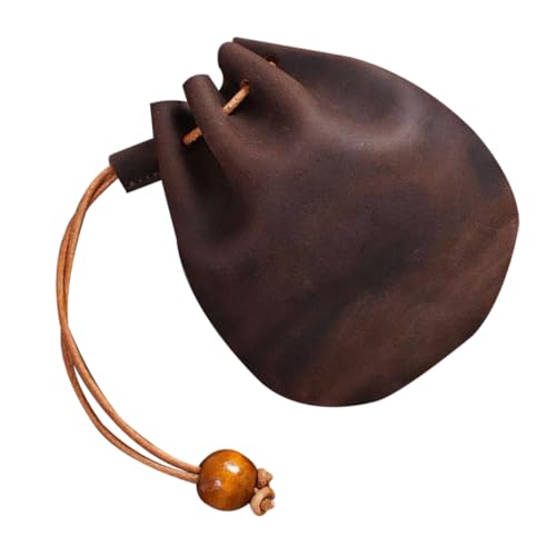 BESPORTBLE Mini Aufbewahrungstasche Vintage Münzbeutel Multifunktions Schlüsselbeutel Kaffee für Alltag Schule Einkaufen und Reisen Leicht und für Münzen Geldscheine und Schlüssel von BESPORTBLE