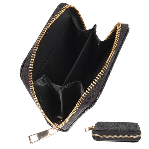 BESPORTBLE Glitzernde Münzbörse Mit Reißverschluss Kleine Geldbörse Für Damen Und Mädchen Stilvoll Und Leicht Für Alltägliche Nutzung Und Besondere Anlässe Für Münzen Geldscheine von BESPORTBLE