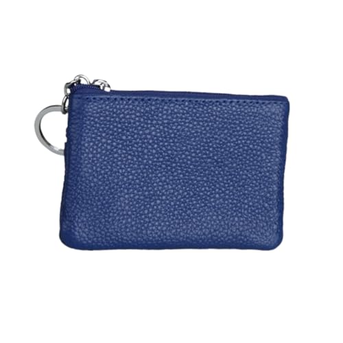 BESPORTBLE Mini Handtasche Geldbörse Damen Geldbörse Kleine Münze Damen Wechselgeldhalter Fürs Auto Pu Kartenhalter Blau von BESPORTBLE