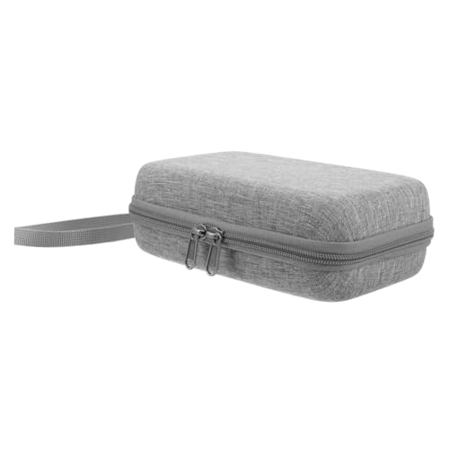 BESPORTBLE Mini Kosmetikkoffer Tragbarer Schminkkoffer mit Robuster Hartschale und Praktischem Tragegriff Kompakte Make up Tasche für Damen Reise und Alltag Graue Handtasche für Make up und von BESPORTBLE