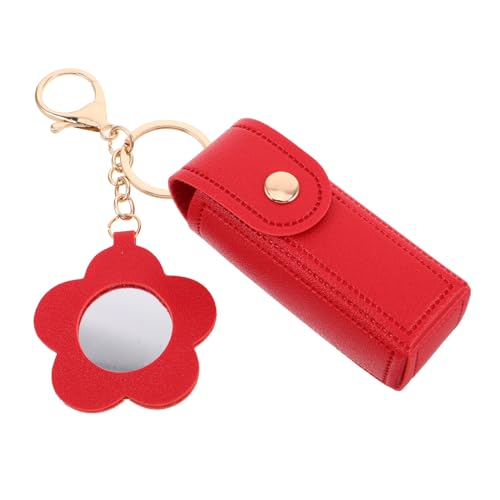 BESPORTBLE Mini-Lippenstift-schlüsselanhänger- Spiegel Tragbare Tasche Für Frauen Reise-Make-up-zubehör Süßer Geldbeutel-Charm Lippenstift-Organizer-Tasche von BESPORTBLE