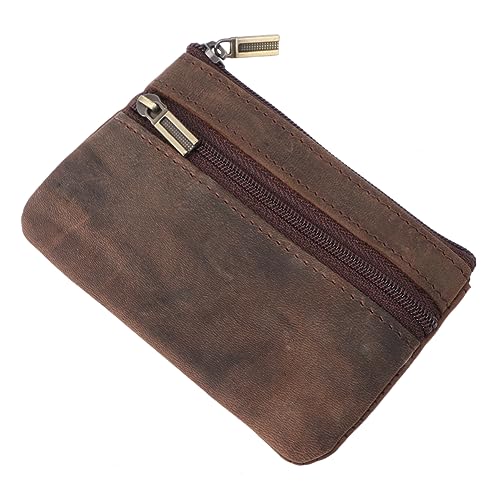 BESPORTBLE Mini-geldbörse Mit Reißverschluss Mini-kleingeldbörse Aus Hochwertigem Material Tragbare Geldbörse Im Retro-Stil Für Visitenkarten Bargeld Und Kleine Gegenstände von BESPORTBLE
