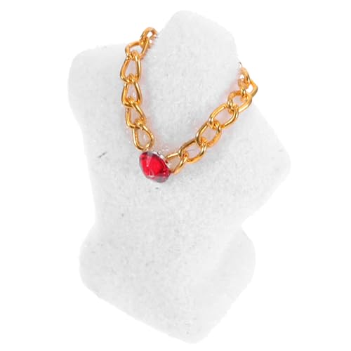 BESPORTBLE Puppenhaus-schmuckständer Für Halsketten Maßstab Miniatur-schmuckhalter Puppenhaus-kettenständer Ausstellungsregal Für Puppenhaus-Dekorationen von BESPORTBLE