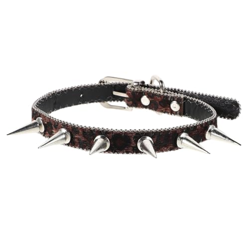 BESPORTBLE Mit Leopardenmuster: Verstellbare Halskette Mit Spikes Und Nieten Im Retro-stil Für, Partys Und Den Alltag BESPORTBLE Mit Leopardenmuster: Verstellbare Halskette Mit Spikes Und Nieten Im Retro-stil Für, Partys Und Den Alltag von BESPORTBLE
