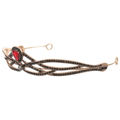 BESPORTBLE Mittelalterliche Krone Für Frauen Barock-Stirnband Hochzeit Braut-Kristallkrone Für Frauen Und Mädchen Halloween Geburtstagsparty Zubehör Rot BESPORTBLE Mittelalterliche Krone Für Frauen Barock-Stirnband Hochzeit Braut-Kristallkrone Für Frauen Und Mädchen Halloween Geburtstagsparty Zubehör Rot von BESPORTBLE