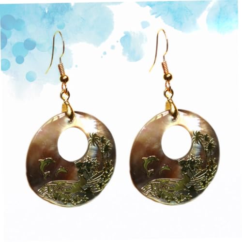 BESPORTBLE Muschelohrringe Runde Abalone Damen Ohrhänger Modischer Schmuck Für Frauen Aus Natürlichem Material Schönes Design Für Partys Und Alltag BESPORTBLE Muschelohrringe Runde Abalone Damen Ohrhänger Modischer Schmuck Für Frauen Aus Natürlichem Material Schönes Design Für Partys Und Alltag von BESPORTBLE