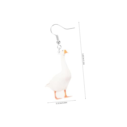 BESPORTBLE Modische Damen Ohrringe Gänse Tropfen Ohrringe Leicht und Hautfreundlich Trendige Tier Schmuck für Teenager Mädchen Alltag und Festtage von BESPORTBLE