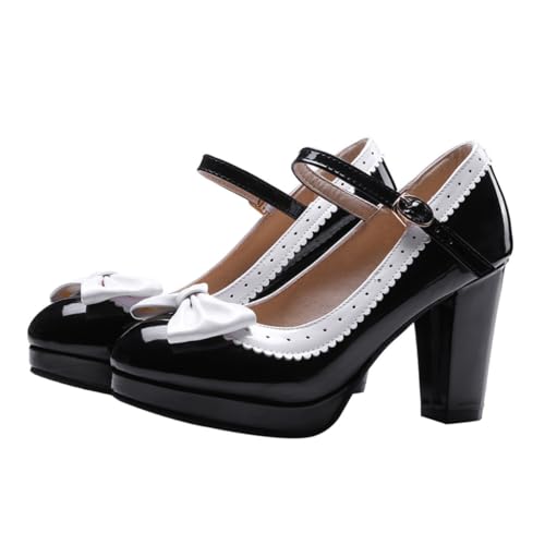 BESPORTBLE Modische Damen Pumps mit Schleifenmotiv Dünn und Leicht Robuster Gummisohle Weiches Innenfutter Mittelhoher Absatz Geeignet für Frühling und Herbst Vielseitig Kombinierbar zu BESPORTBLE Modische Damen Pumps mit Schleifenmotiv Dünn und Leicht Robuster Gummisohle Weiches Innenfutter Mittelhoher Absatz Geeignet für Frühling und Herbst Vielseitig Kombinierbar zu von BESPORTBLE