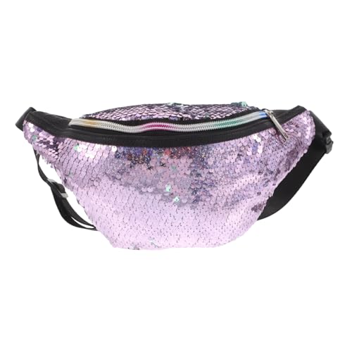 BESPORTBLE Modische Mermaid Gürteltasche Damen Bauchtasche mit Verstellbarem Tragegurt Leichte Strapazierfähige Crossbody Schultertasche für Reisen Party und Alltag Funkelnde Pailletten in von BESPORTBLE