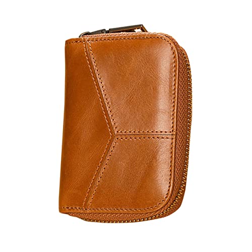 BESPORTBLE Modische Unisex-geldbörse – Tasche Mit Reißverschluss Für Ausweise Kredit- Und Visitenkarten Kompakter Und Vintage-kartenhalter von BESPORTBLE