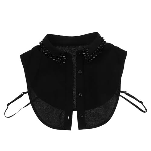 BESPORTBLE Dekorativer Abnehmbarer Kragen Für Damen Aus Polyester Mit Perlen Und Schmucksteinen Für Outfits Shirts Und Kleider Leicht Und Komfortabel Zu Tragen von BESPORTBLE