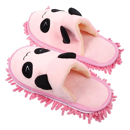 BESPORTBLE Mop Hausschuhe mit Mikrofaser Sohle Rutschfeste Weiche Bodenwischer Putzschuhe für Fliesenböden Staubabsorbierende Mopp Socken für Damen und Herren Einfache für Zuhause und Büro von BESPORTBLE
