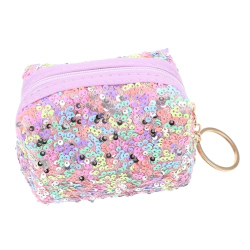 BESPORTBLE Münzbeutel Schlüsselanhänger Glitzernder Regenbogenfarben Für Kompakt Praktisch Als Handtaschen Organizer Für Kleingeld von BESPORTBLE
