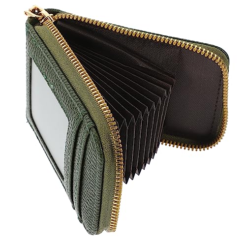 BESPORTBLE Kartenhalter Aus Aluminiumlegierung Und Pu Kartenetui Mit Reißverschluss Karten-Organizer Für Reisen Büro Und Zuhause Kompakt Und Leicht von BESPORTBLE