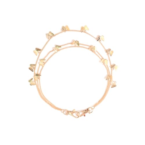 BESPORTBLE Multi Layered Butterfly Pendant Waist Chain für Damen Punk Hip Hop Hüftkette Modischer Hosen Gürtel Hochwertigem Strandpartys Lässige Anlässe von BESPORTBLE