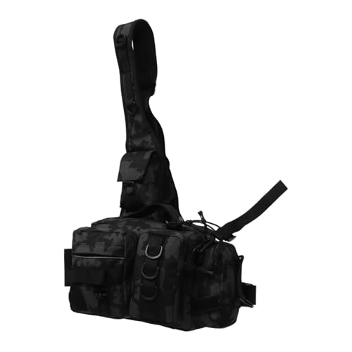 BESPORTBLE Multifunktionale Angelumhängetasche mit Wasserdichtem Design Camouflage Muster für Angeln Camping und Wandern Hochwertiger Tackle Organizer mit Reparaturfächern und Umfassender von BESPORTBLE