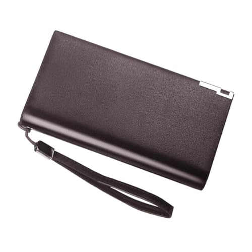 BESPORTBLE Multifunktionale Männer Brieftasche Lange Reißverschlusstasche Mit Großer Kapazität Kaffee Praktisches Portemonnaie Für Karten Und Geld Stilvolles Herrenaccessoire von BESPORTBLE
