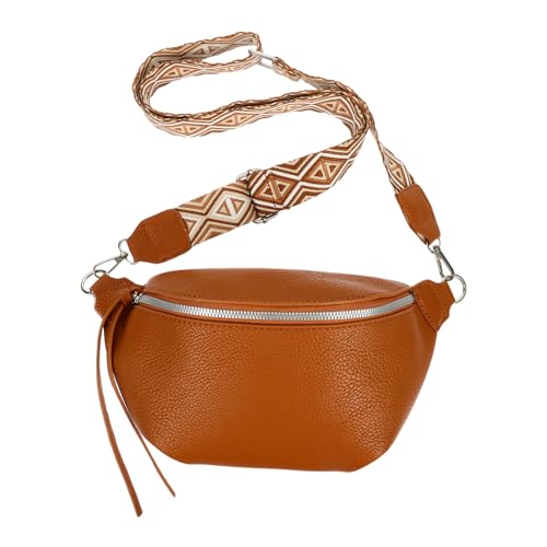 BESPORTBLE Multifunktionale Pu Brusttasche Für Herren Und Damen Verstellbare Umhängetasche Mit Reißverschluss Für Outdoor-aktivitäten Reisen Und Freizeit Braun von BESPORTBLE