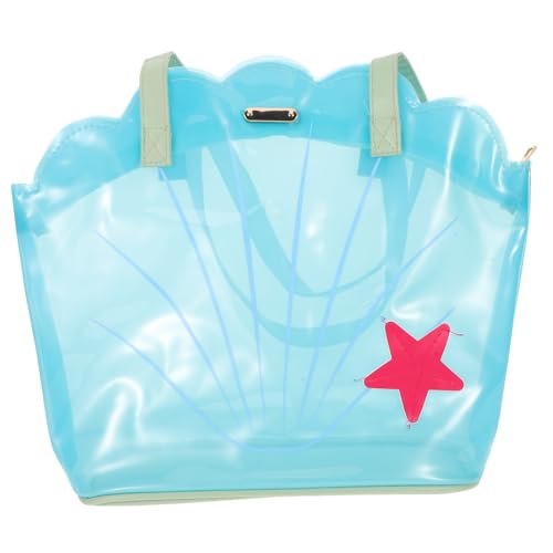 BESPORTBLE Muschel Strandtasche Strandtasche Muscheltaschen Muschel Geldbörse Umhängetasche Transparente Taschen Für Damen Strandutensilien Transparente Geldbörse Muscheltasche von BESPORTBLE