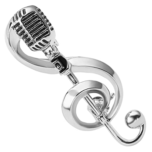 BESPORTBLE Musikbrosche Schmuck Elegante Form Modische Anstecknadel Mit Musiknote Musiknoten Brosche Hat Brosche Für Damen Kleider Musikalische Mantelnadel Musikzeichen Party von BESPORTBLE