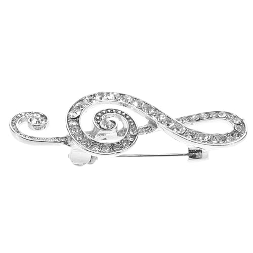 BESPORTBLE Musiknoten Brosche Musiknoten Brosche Musikinstrument Brosche Strass Broschen Mode Anstecker Und Broschen Anstecknadel Musik Anstecker Schal Anstecker Noten Anstecker von BESPORTBLE