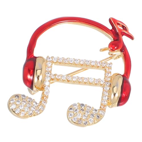 BESPORTBLE Broschenbehälter Mit Musiknoten Nadel Für Kopfhörer Schmuck Für Musikliebhaber Für Anzüge Pullover Hüte Broschenbox Für Hochzeiten Konzerte Und Besondere Anlässe von BESPORTBLE